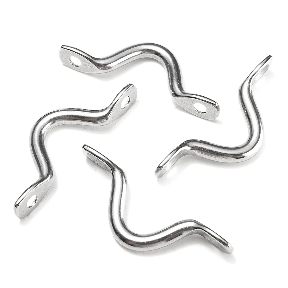 Griff 5 mm Edelstahldraht Ösengurt Boot Marine Zurrgurt (4 Stück) – Bild 4