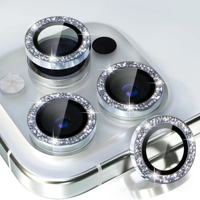 Kameraobjektivschutz für iPhone 11 12 13 Pro Max Mini 14 15 Pro Max Diamant Metall Schutzglas für iPhone 14 15