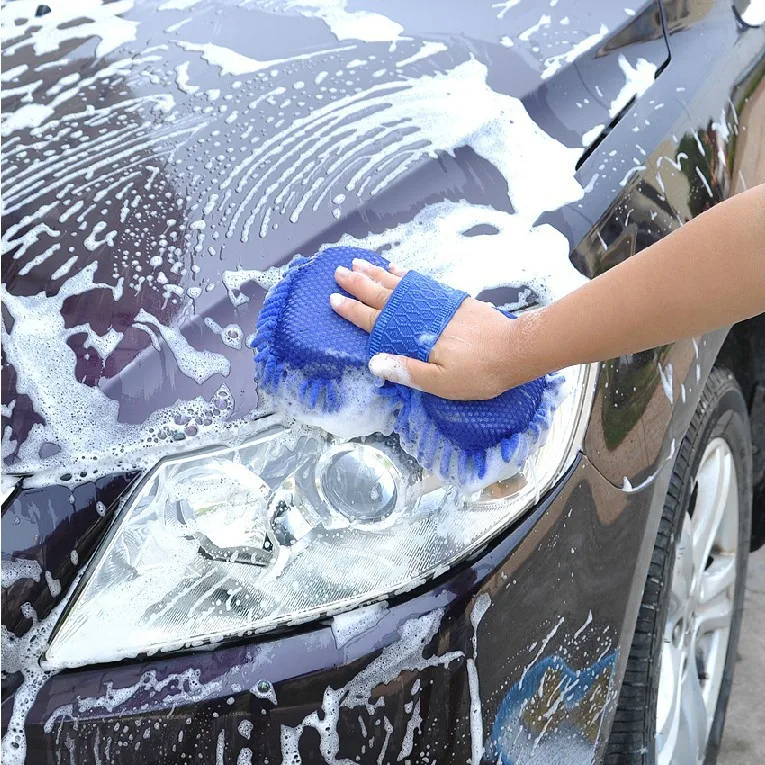 Auto Waschen Handschuh Mikrofaser Chenille Auto Waschen Schwamm Pflege – Bild 6