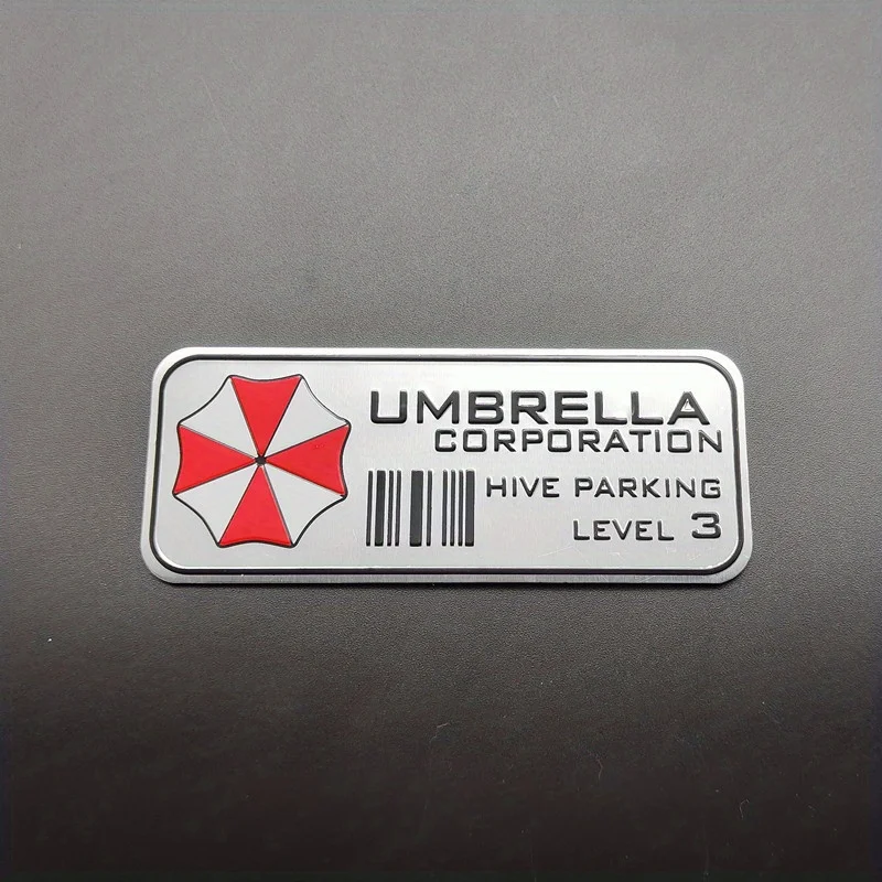 Autoaufkleber aus Aluminiumlegierung, Regenschirm, Bewohner – Bild 5