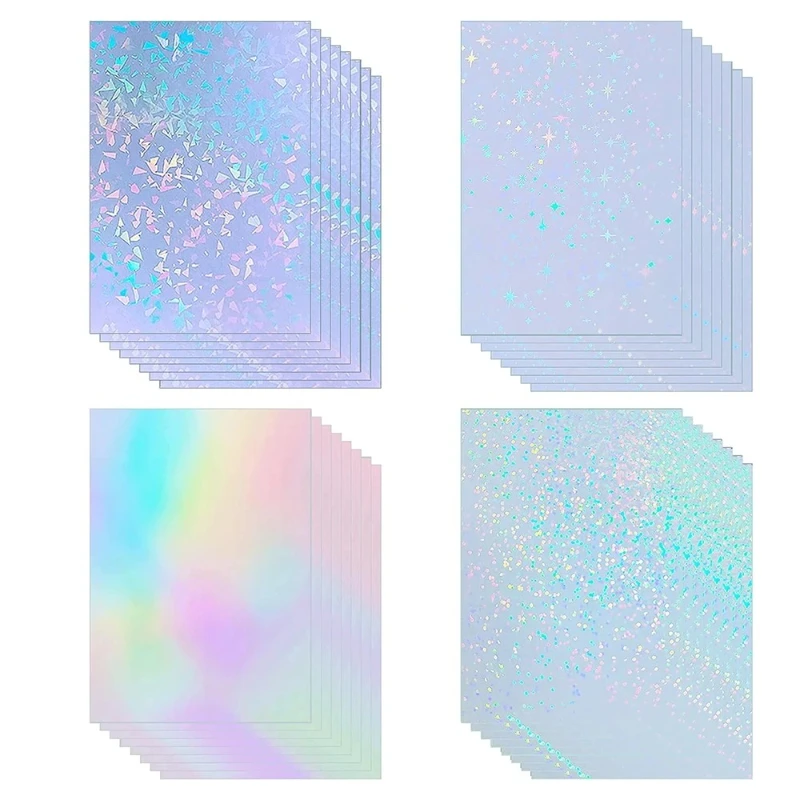 50 Blatt wasserdichte Kaltlaminierfolie 4,1 x 2,9 Zoll selbstklebende Papierfolie DIY-Paketkarte