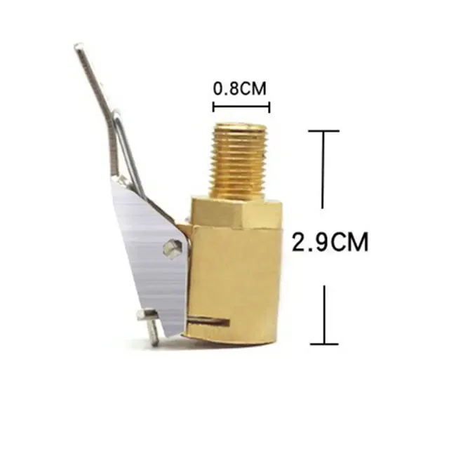 Aufblasbare Pumpe für Autoreifen Air Chuck Inflator Pumpe Ventilverbinder Clip-on Adapter Messing Auto Reifen