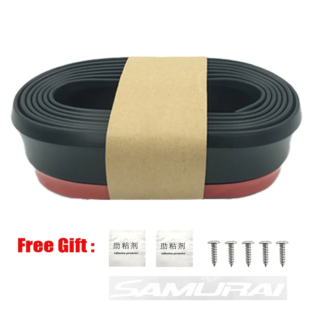 Universal Auto Front Stoßstangen Anti Kollision Streifen Carbon Faser Gummi Streifen Auto Frontschürze Lippe