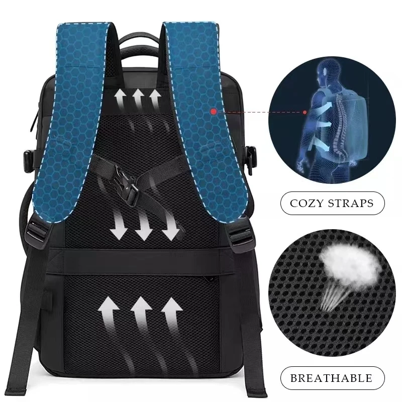 BANGE Erweiterbarer Herrenrucksack, wasserdicht – Bild 5