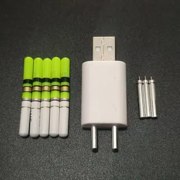 Licht Sticks Mit Wiederaufladbare CR322 Batterie Ladegerät Wasserdichte LED Lampe Leucht Nacht (5 Stück)