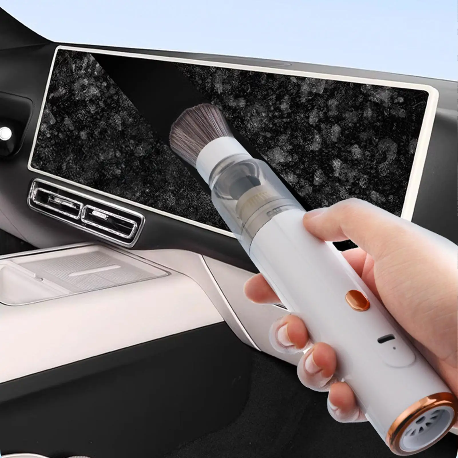 Kabelloser Auto-Staubsauger Leistungsstarker Wiederaufladbarer Auto-Gebläse Kleiner Handstaubsauger für Auto