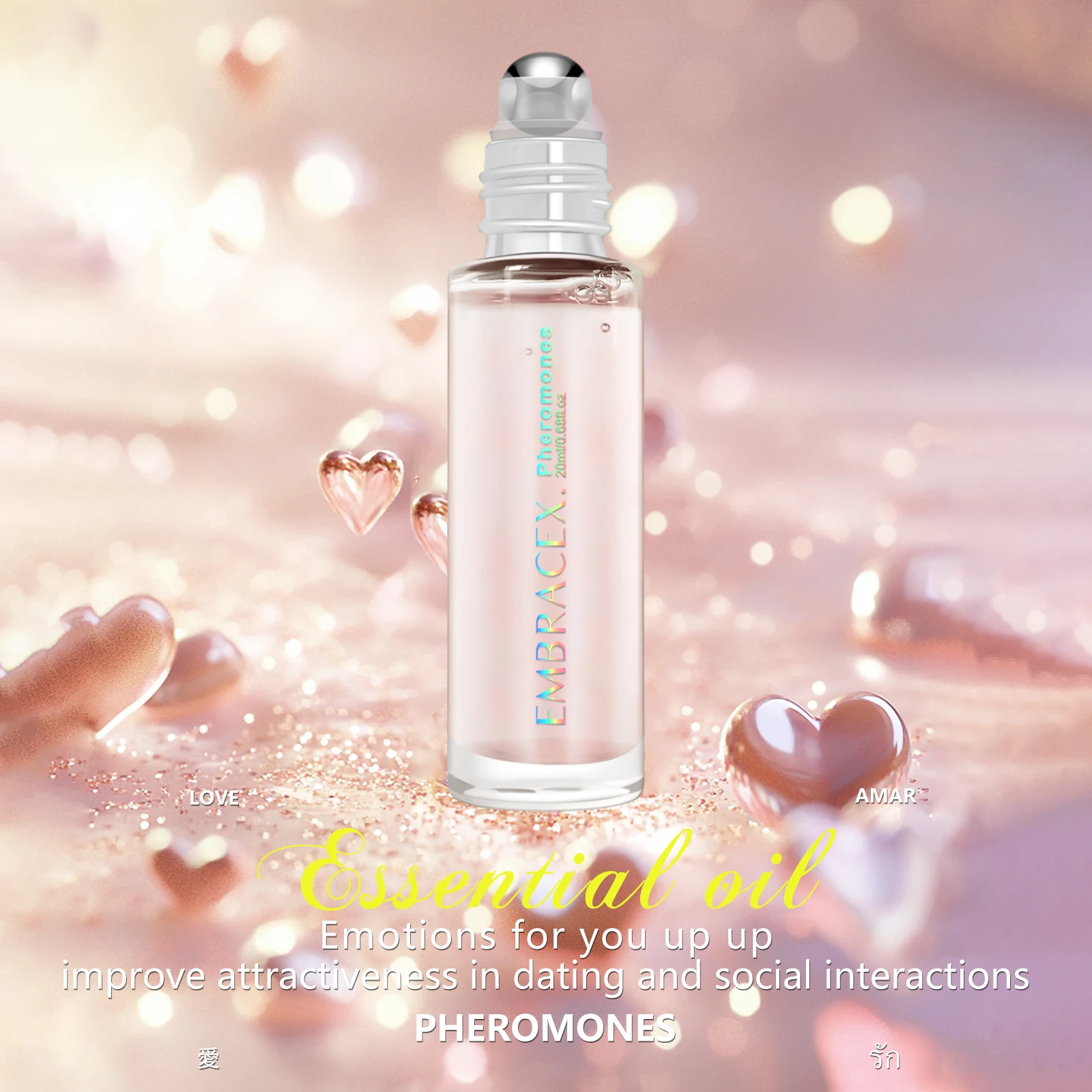 20ml Pheromon-Ätherische Öle Pheromonöl für Frauen Roll-On Langanhaltender Duft Geschenke