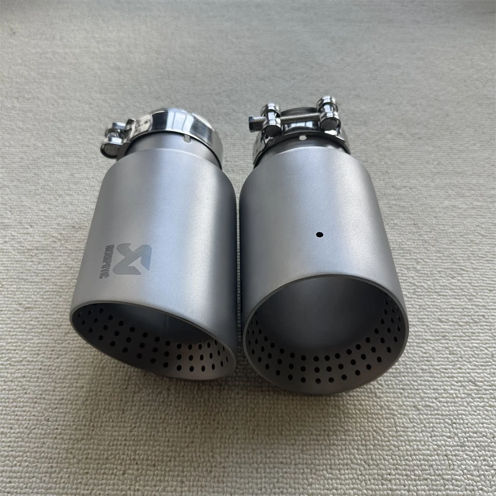 Auspuff Tipps Matte Edelstahl Auto Auspuff Tipps Endrohr Auspuff – Bild 3
