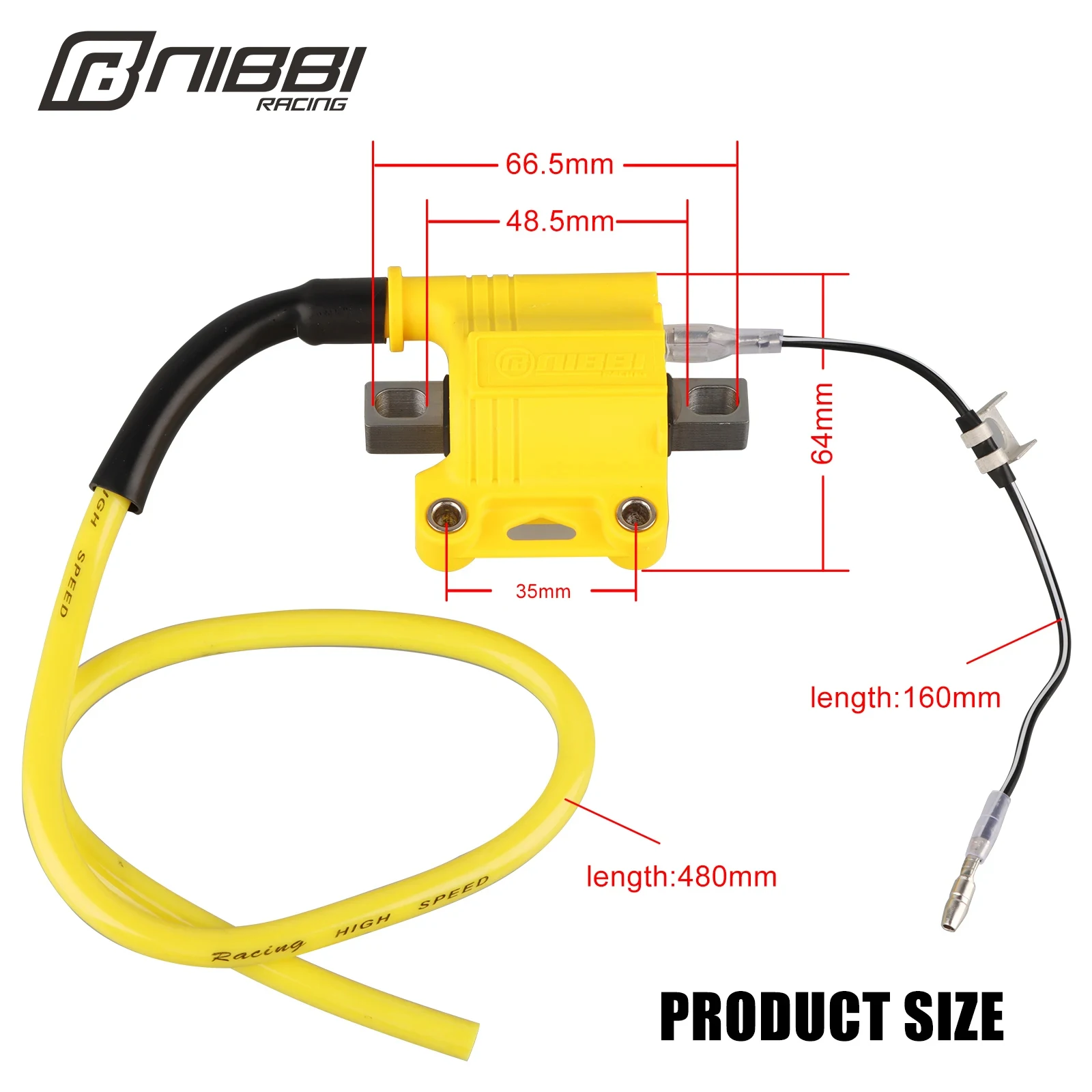 NIBBI Universal Motorrad Zündspule Fit Für 2T 4T Motor Dirt Street – Bild 2