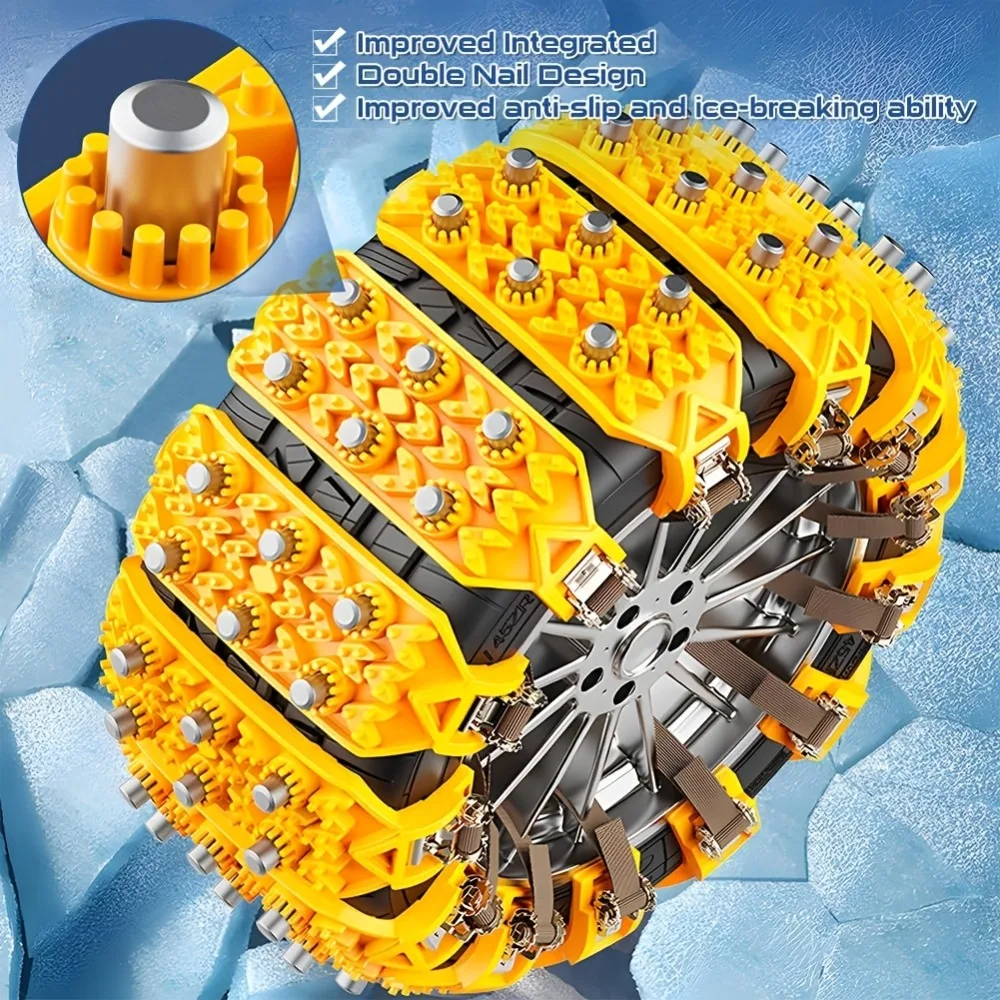 Langlebige universelle Schneereifenketten - rutschfeste Traktionshilfe – Bild 2