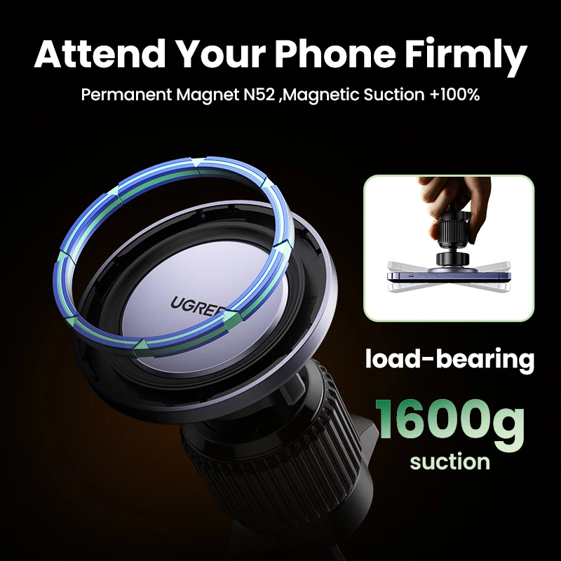 Ugreen magnetischer Autotelefon halter Air Vent Autotelefon ständer – Bild 3