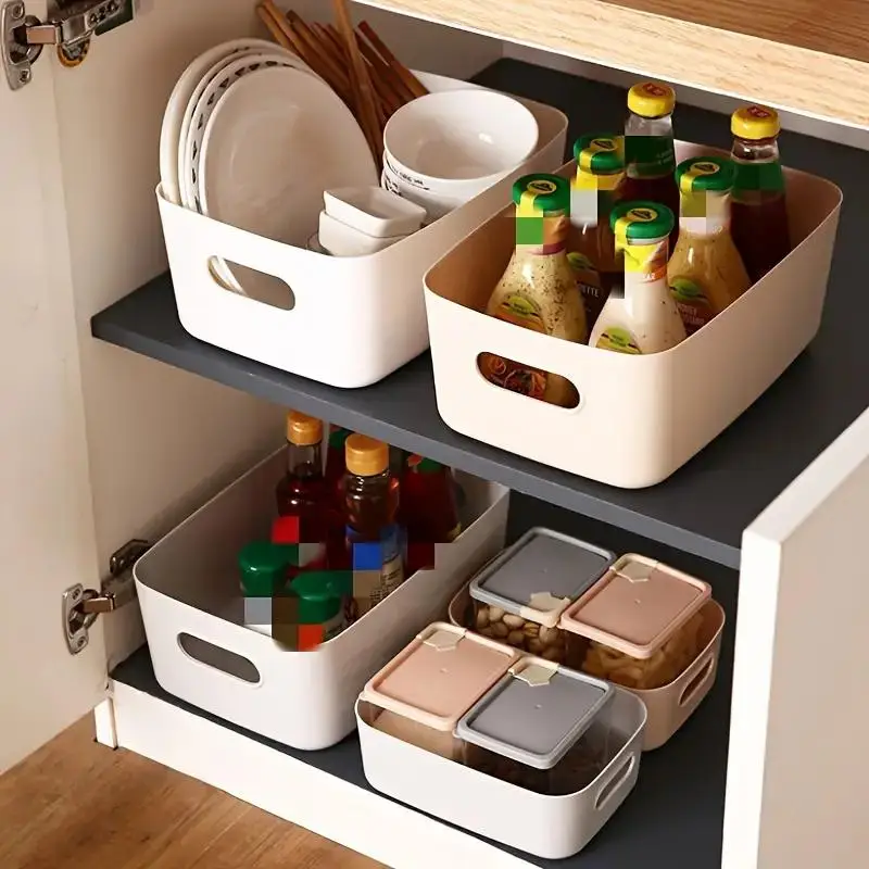 Große Kapazität Lagerung Box mit Abdeckung Haushalt (10 Stück) – Bild 2