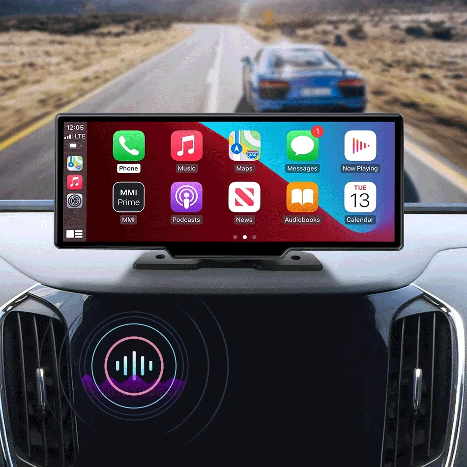 10,26 ''Dash Cam 4K Auto Spiegel Video Player Drahtlose Carplay – Bild 6