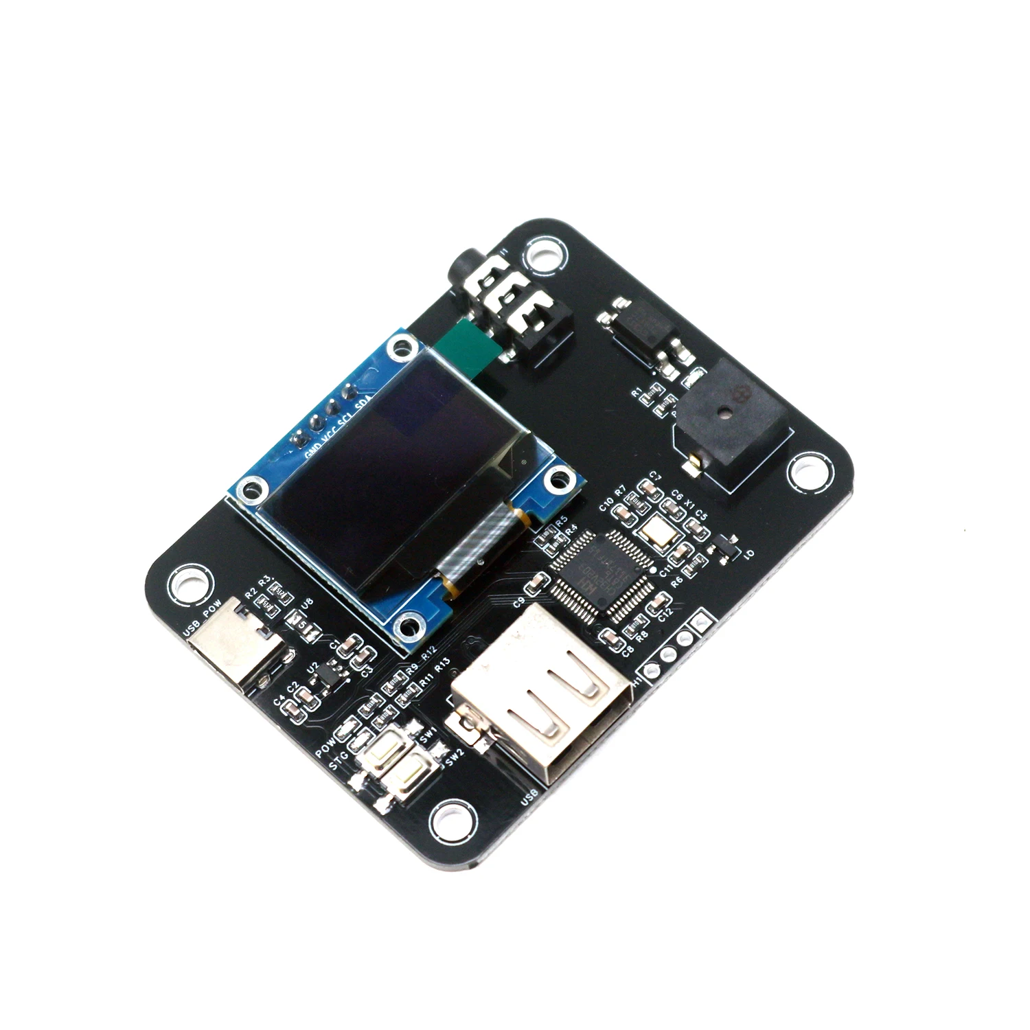 CW-Tastatur mit Elektronischen Tasten und OLED-Digitalanzeige für Computer-Eingabe