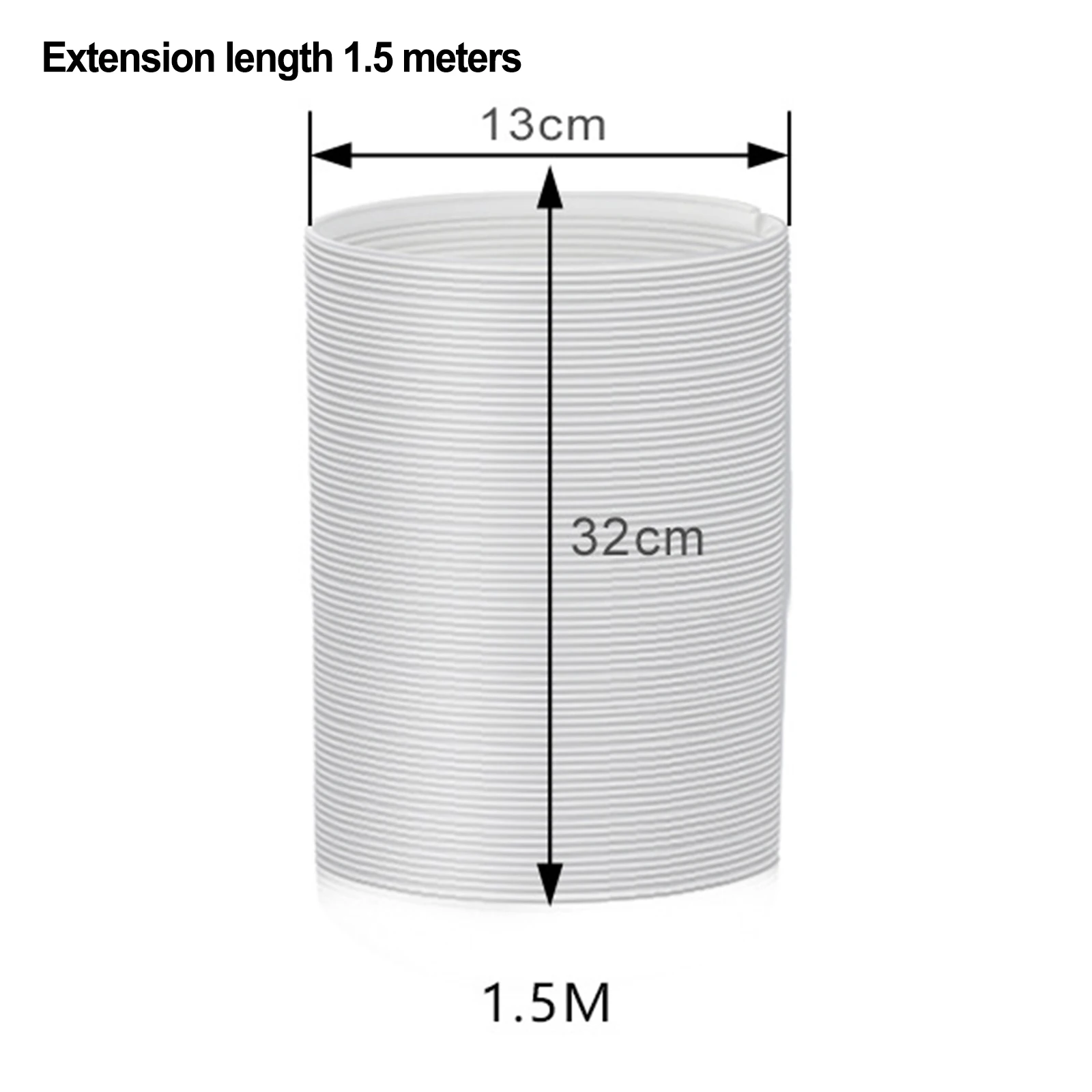 150CM/200CM Kanal Verlängerung Rohr Teleskop Flexible Klimaanlage Auspuffrohr Vent Schlauch Kanal Auslass