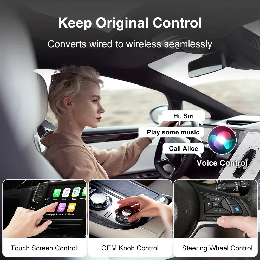 Mini Wireless CarPlay Adapter Android Auto Wireless Dongle Wifi 5,8G – Bild 6