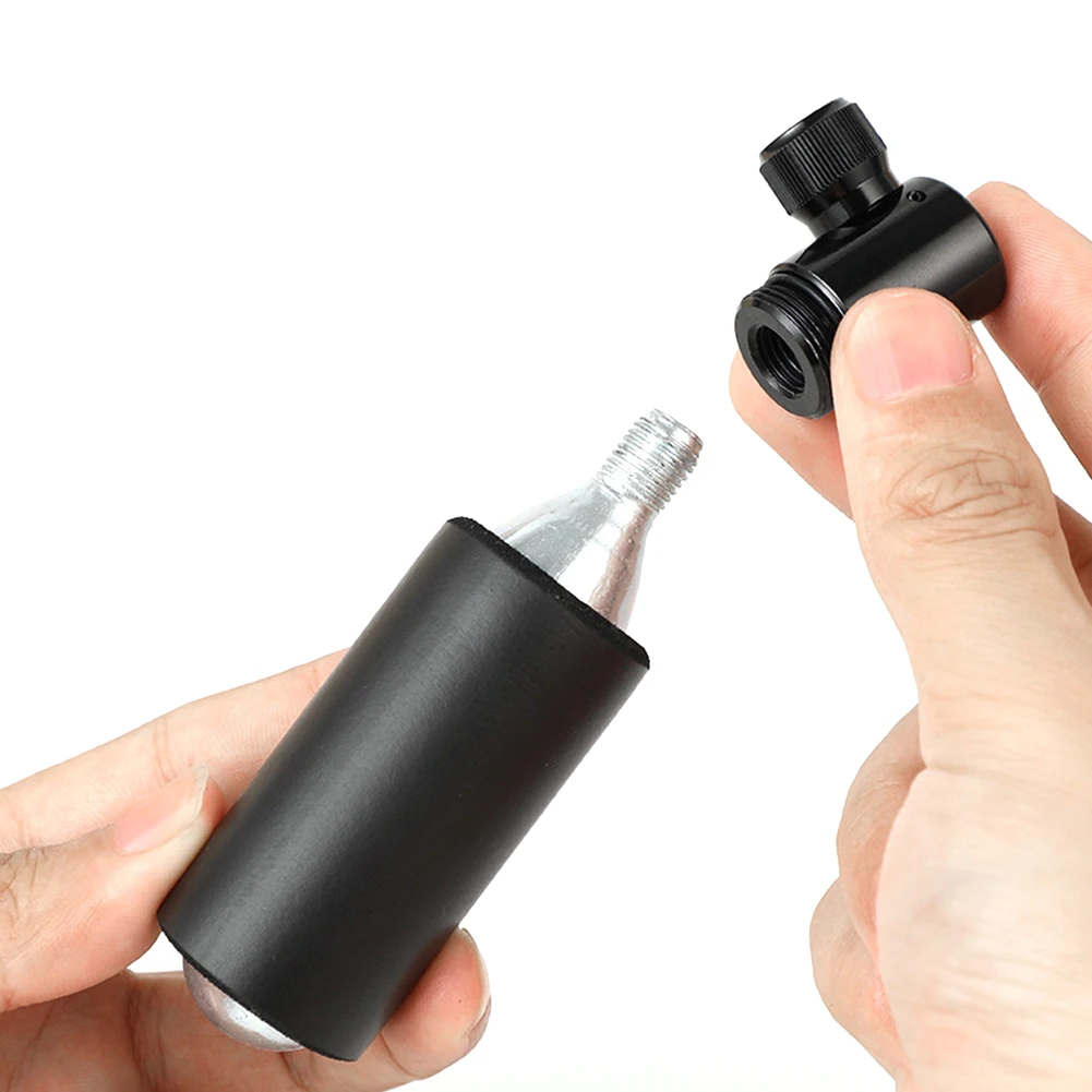 Luft-CO2-Inflator mit schlauchlosem Reifenreparaturset, Schrader – Bild 2