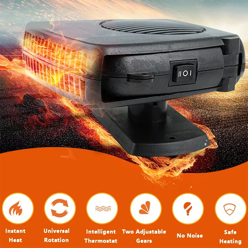 Auto-Defroster Heizung Kühler 12V/24V 200W Tragbarer Fahrzeug-Heiz – Bild 4