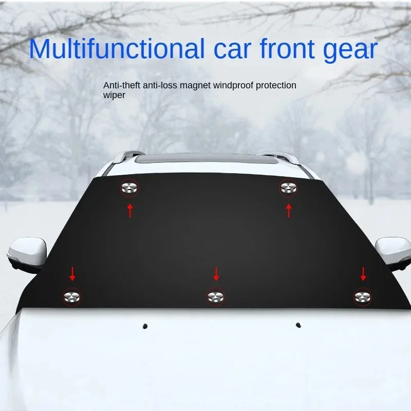 Auto Magnetische Schnee Schild Winter Frontscheibe Abdeckung – Bild 4