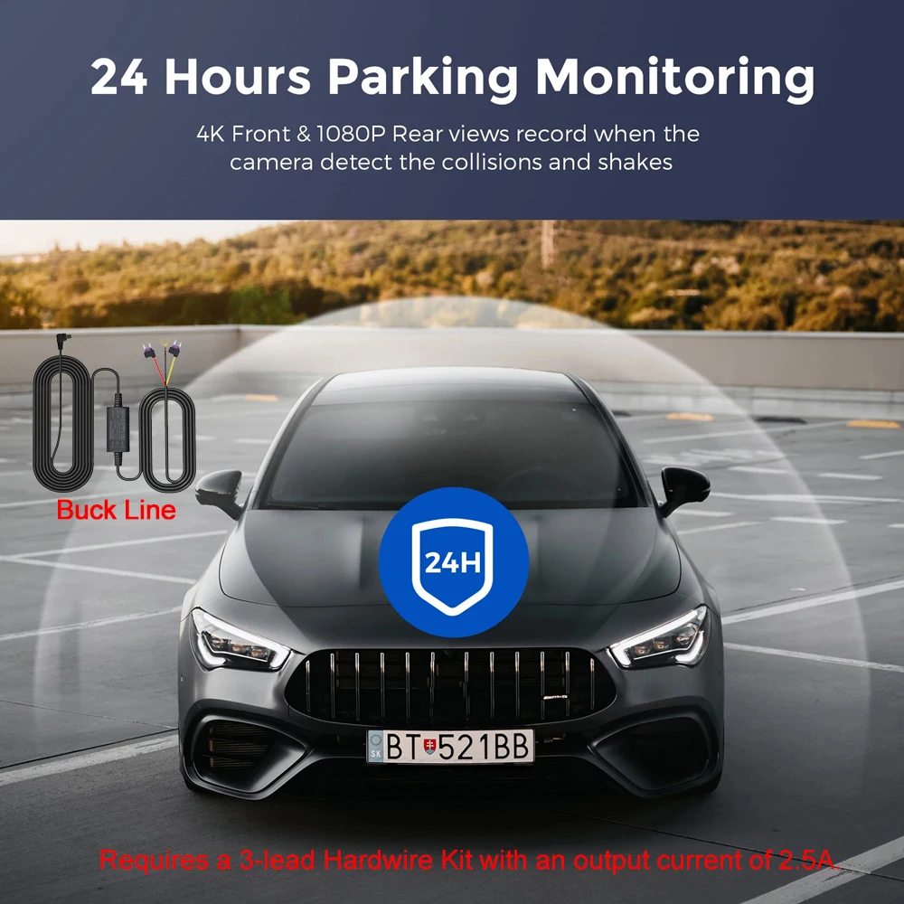 Dash Cam 4K UHD für Auto Kamera Vorne Hinten Dual Objektiv Mit GPS – Bild 6