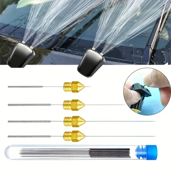 Auto Windschutzscheibe Jet Düse Waschmaschine Werkzeug Edelstahl Wischer Düse Reinigung Kit Für 3D (10 Stück)
