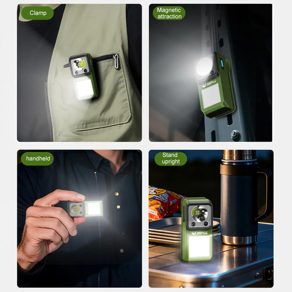 LED-Taschenlampe mit magnetischer Klemme, Arbeits- und Notfalllampe – Bild 4