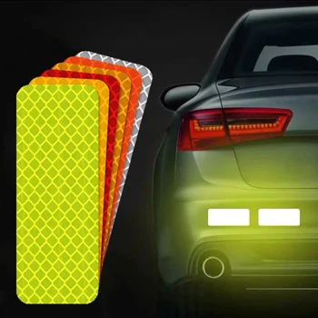 Auto Stoßstange Reflektierende Sicherheit Streifen Aufkleber Auto Reflektierende Aufkleber (10 Stück)