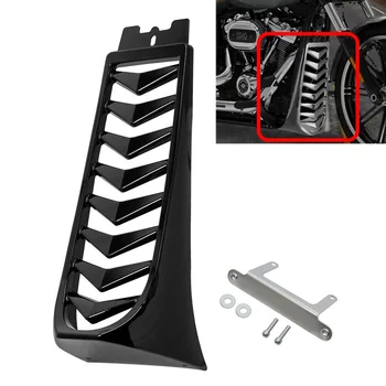 Motorrad Glänzend Schwarz Front Kinn Spoiler Untere Kühler Abdeckung Für Harley Softail Street Bob Breakout