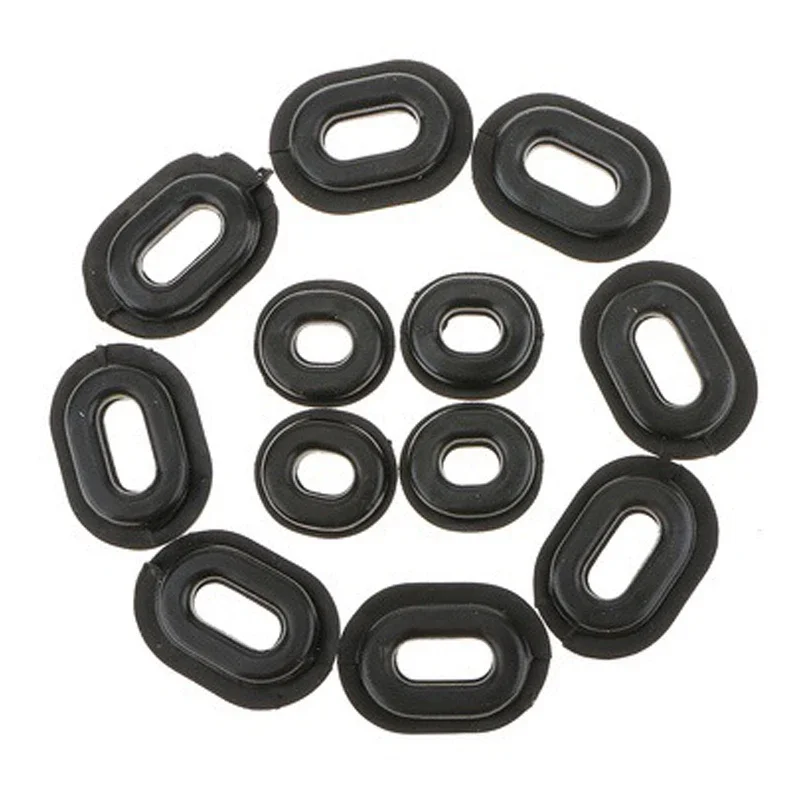 Motorrad Körper Seite Abdeckung Schwarz Gummi Tülle (12 Stück) – Bild 3