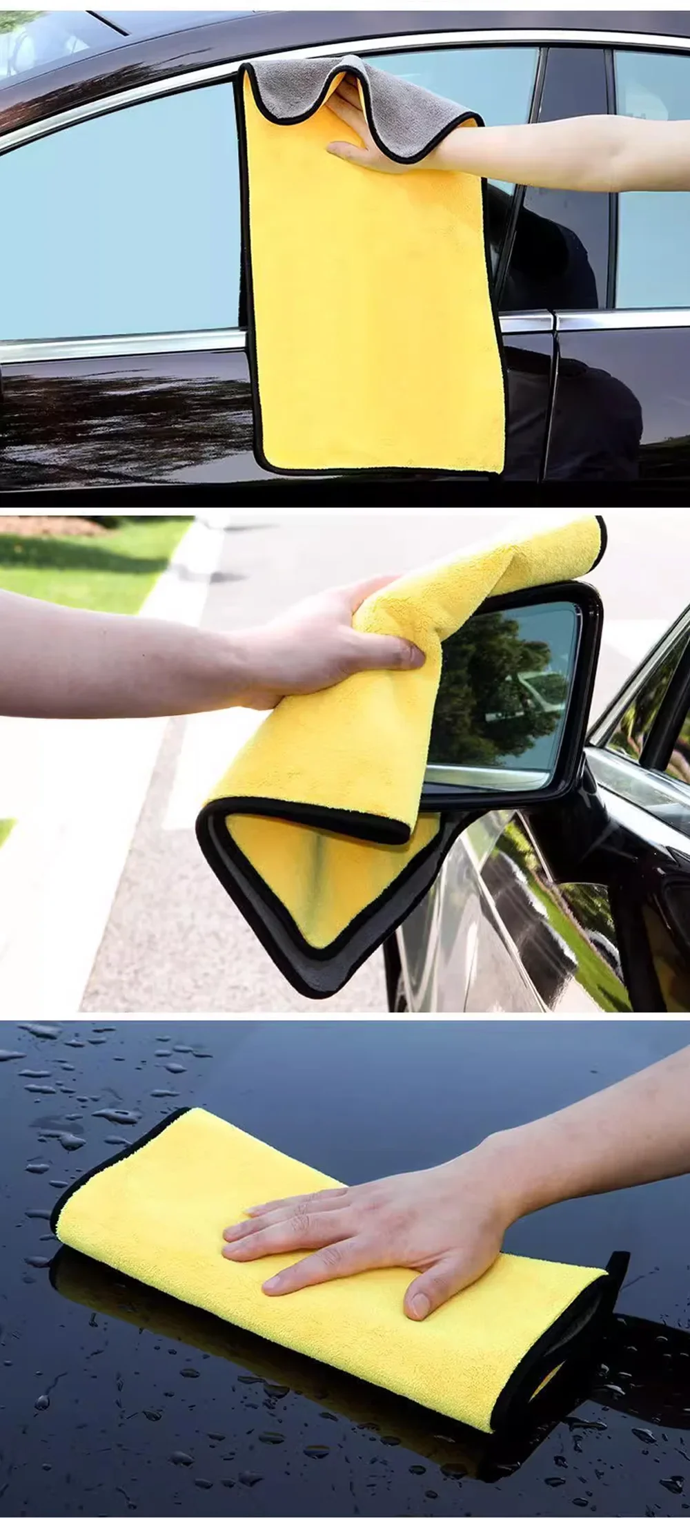 Auto Waschen Mikrofaser Handtuch 30*30CM / 30*60cm auto Reinigung – Bild 6