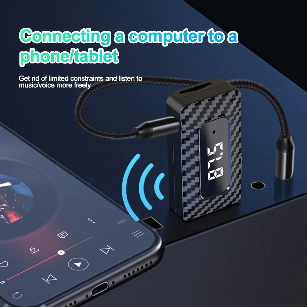 Auto Bluetooth 5,3 FM Sender Empfänger Freisprechen Anruf Mini USB – Bild 5