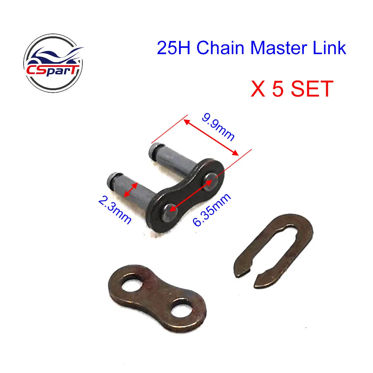 25H T8F 420 428 428H 520 530 Chain Master Link Pocket Dirt Pit ATV Quad Go Kart E Gas Scooter Motorrad