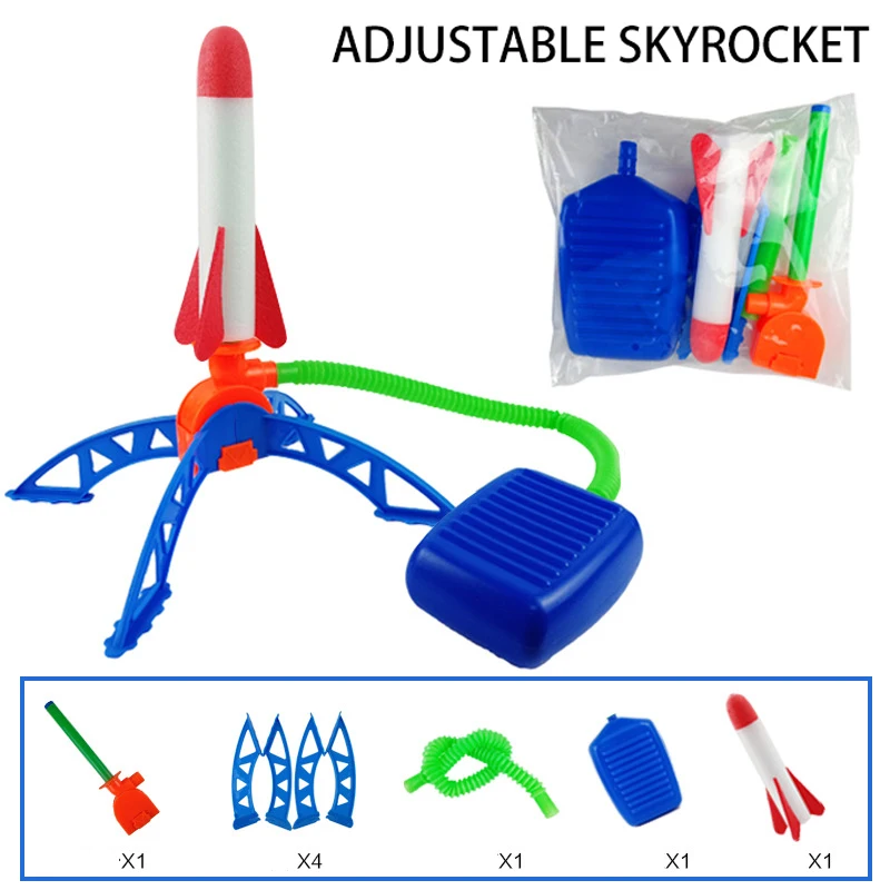 Air Rocket Fußpumpe Launcher Outdoor Air Pressing Pedal Soaring Rocket Toy Kids Game Suit Jumping Sport Game