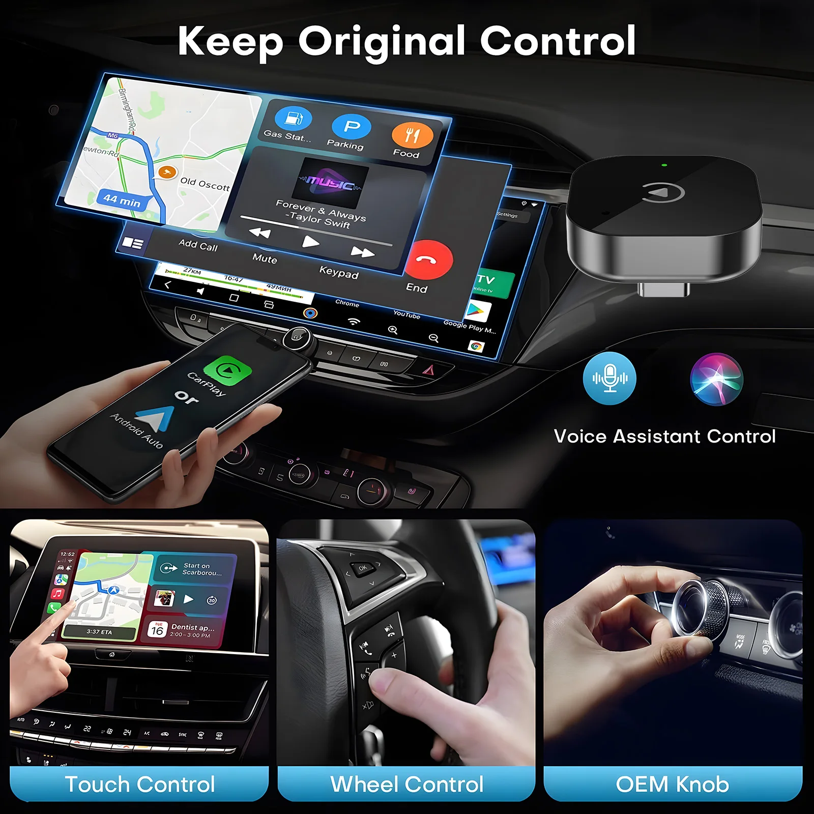 2026 Kabelloser CarPlay-Adapter CarPlay & Android Auto – Bild 4