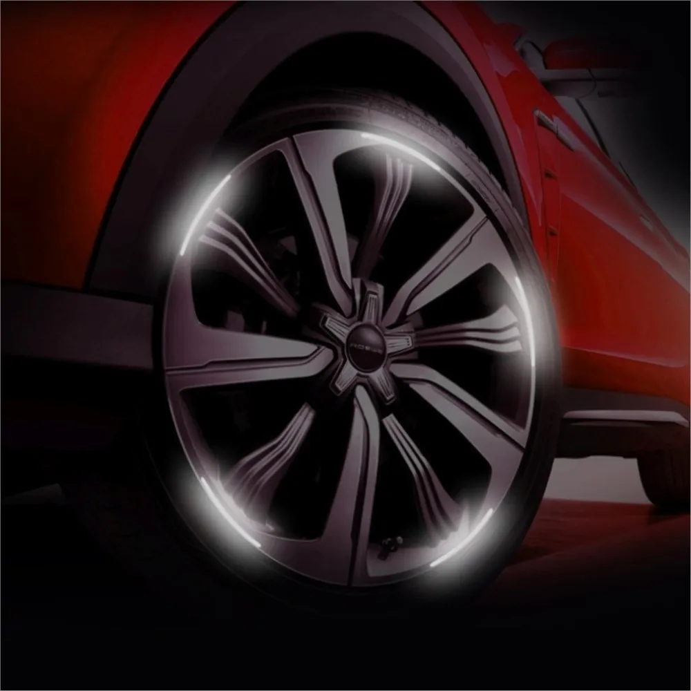 Auto Radnabe Reflektierende Aufkleber Reifen Felge (20 Stück) – Bild 3