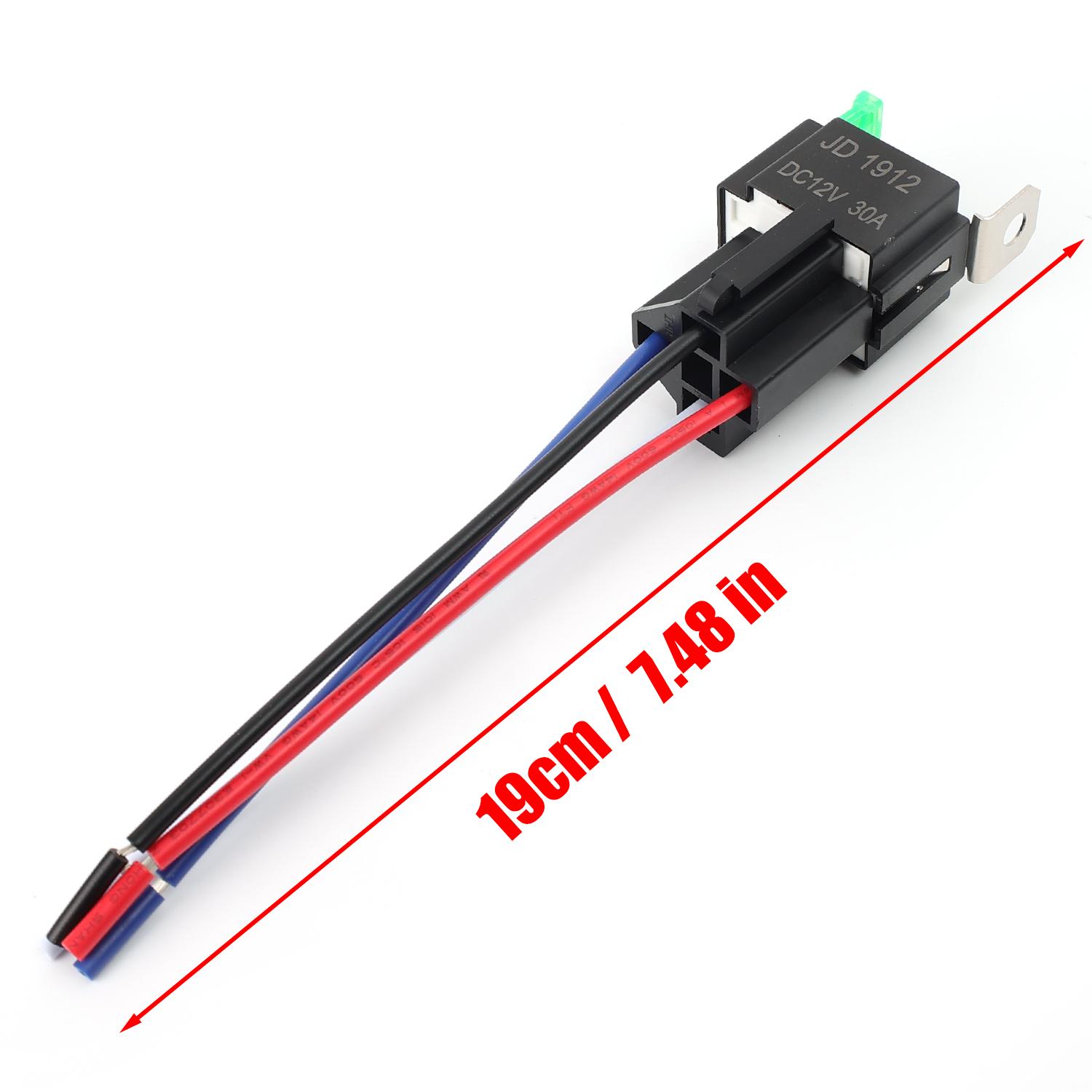 Auto-Relais Sicherungsrelais Fahrzeug-Scheinwerfer-Modifikation DC 12V/24V 4-Pin 5-Pin 30A Wasserdichtes