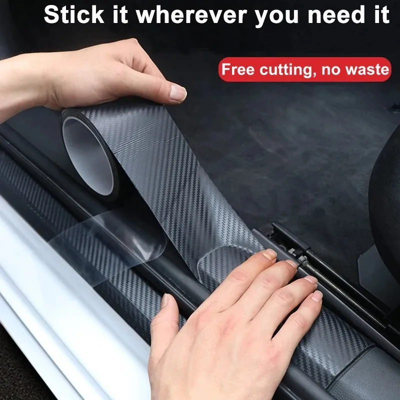 Nano Carbon Faser Auto Aufkleber Paste Schutz Streifen DIY Automotive – Bild 3