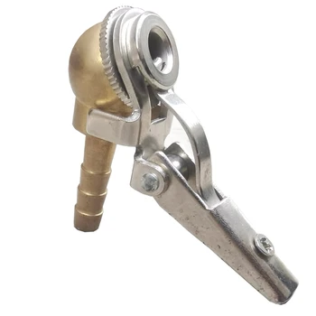 Reifenventil-Verbindungsstück 8mm Klemme Reifenreparaturwerkzeuge Auto LKW Messing Luftpumpen-Aufsatz