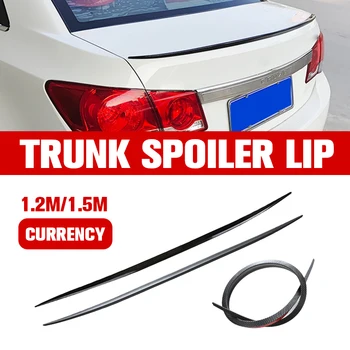 ​ ​ Universal Weiche Auto Spoiler Aufkleber Trim Stamm Flügel 1,2/1,5 m Schwarz Motorhaube Luke Tor Leichte