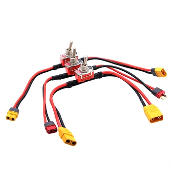 Großer Strom-Hochlastschalter AMASS XT60 XT90 T-Stecker Power ON-OFF Toggle 12/14AWG für eBike RC Flugzeug ESC