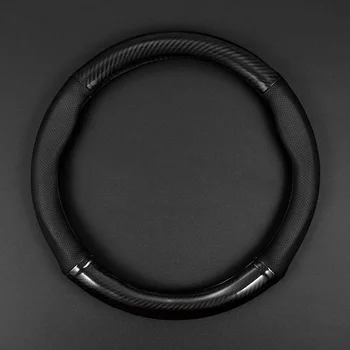 Universal Auto Lenkrad Abdeckung Carbon Faser Leder Dreidimensionale Anti Slip, Timple Und Modische Auto
