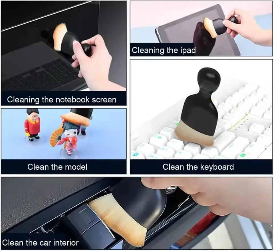 Auto Innen Reinigung Pinsel Conditioner Air Outlet Weiches Fell Sauber – Bild 6