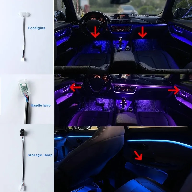 Universal Auto Innenraum LED Umgebungslicht Symphony Dynamische – Bild 3