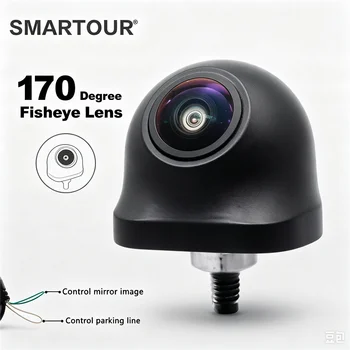 170 ° Fisheye-Autokamera für Vorder- und Rückansicht, IP68 Wasserdichte HD-Nachtsicht-Fahrzeug-Parkkamera