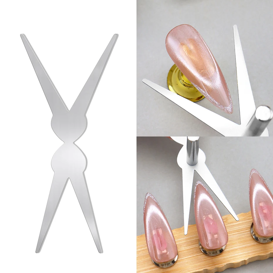 Cat-Eye-Nagel-Magnet-Werkzeug-Set, französische Tipps (6 Stück) – Bild 3