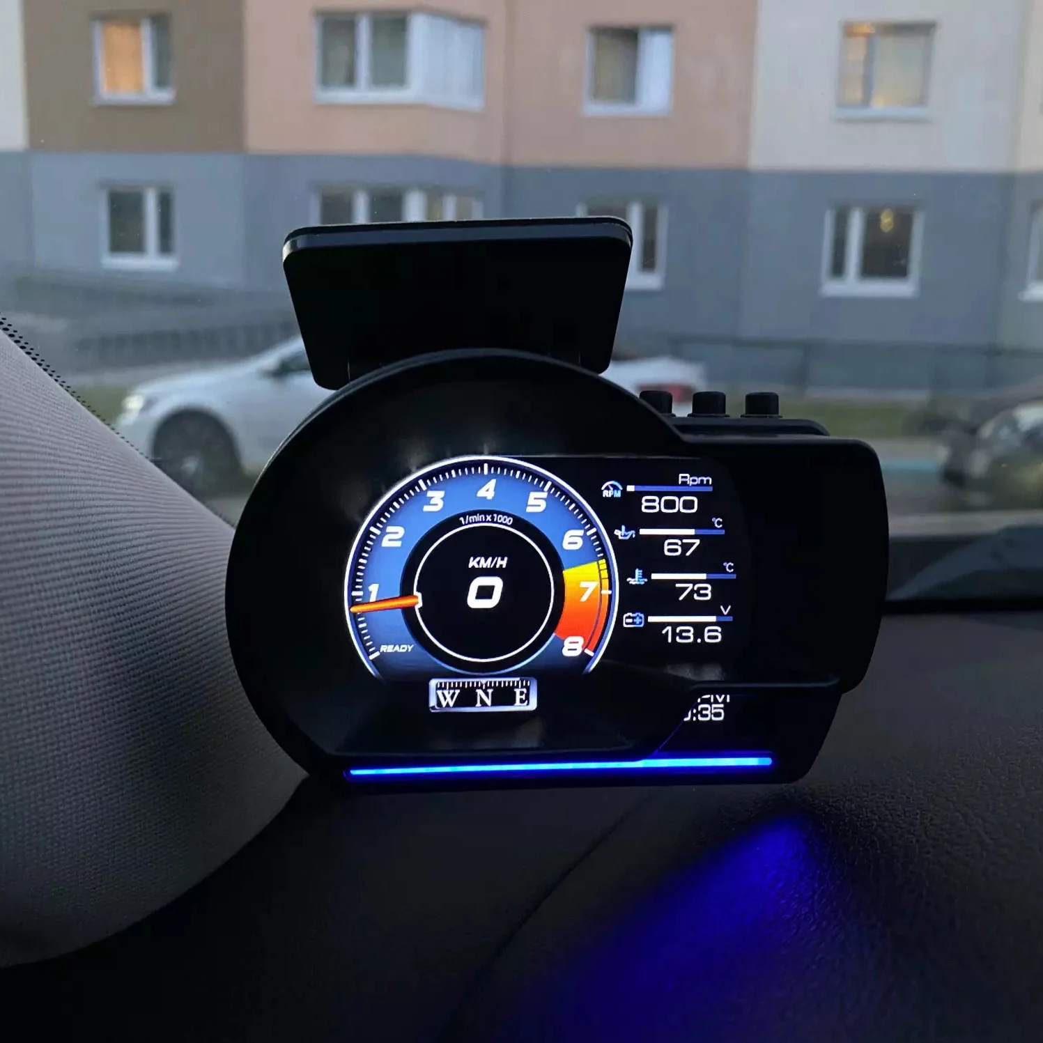 A501 Auto Head-Up-Display OBD2 Smart Car HUD Turbo-Anzeige Digitaler – Bild 2