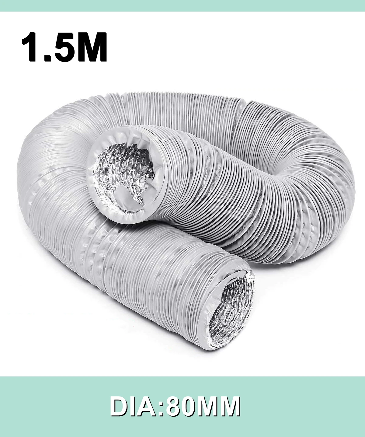80mm/100mm/110mm/130mm/150mm Tragbare Klimaanlage Auspuff Vent Rohr flexible Klimaanlage Auspuffrohr Vent