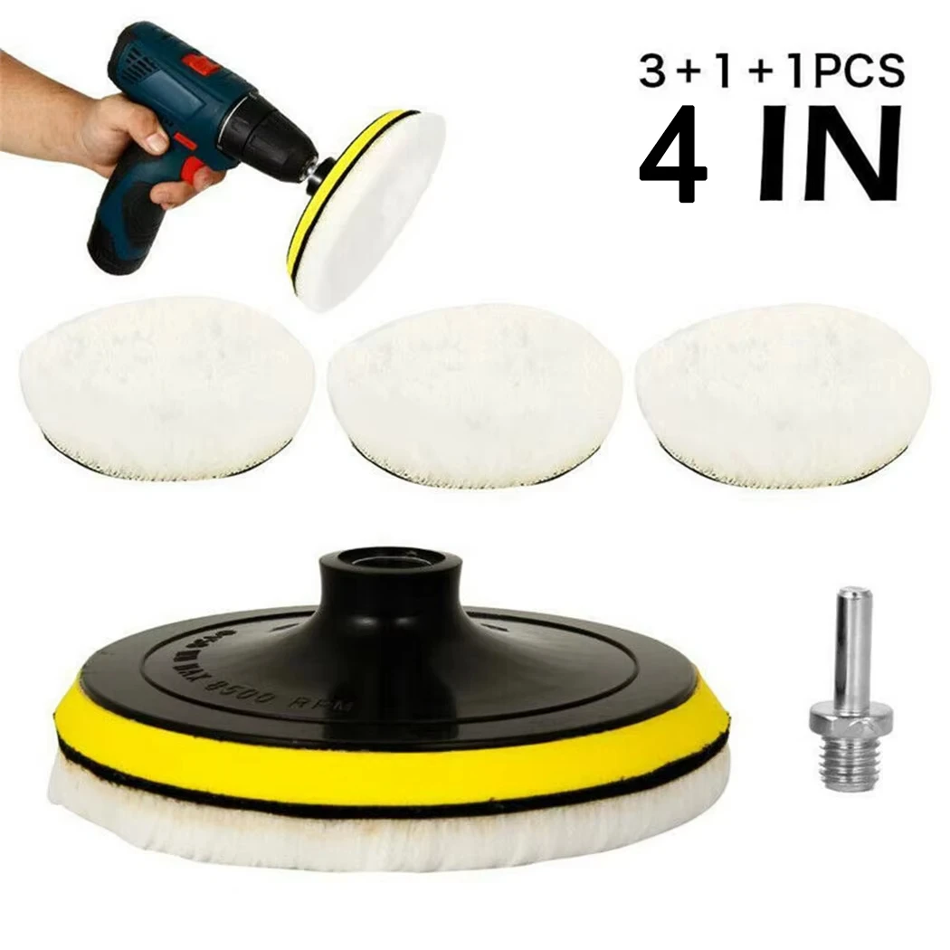 4-Zoll-Polierpads für Elektrobohrer-Polierer, Schleif – Bild 3