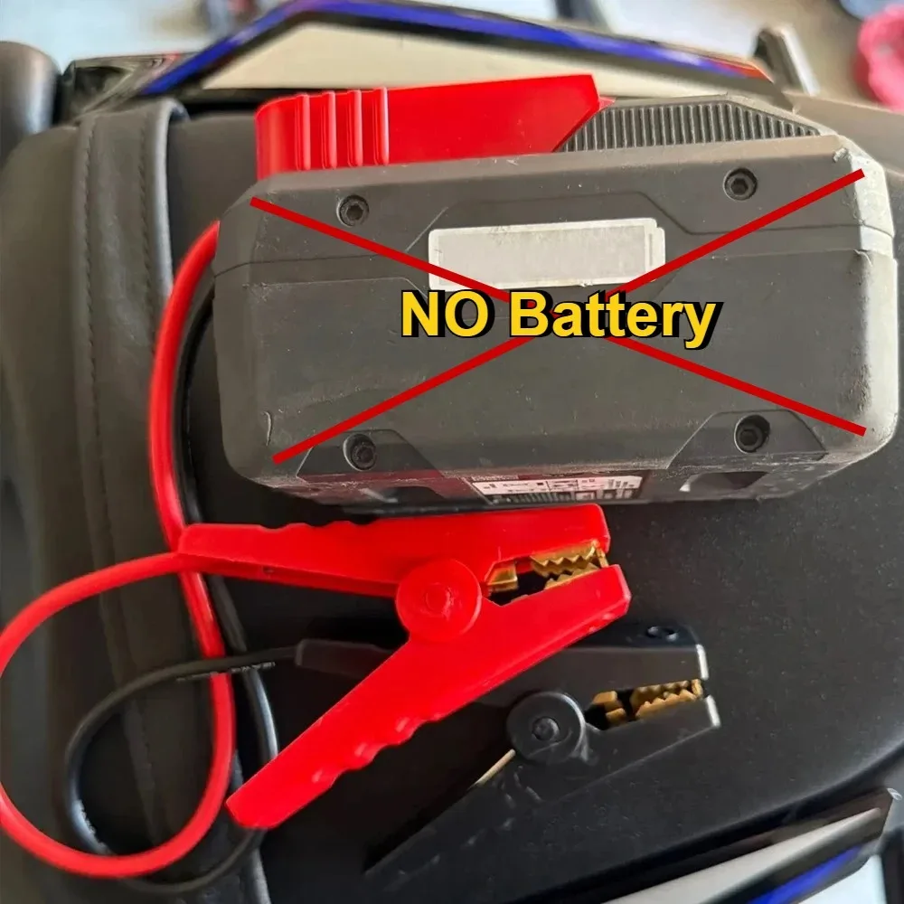 Tragbarer Starthilfekabeladapter für Milwaukee 18V Li-Ionen-Akku – Bild 2