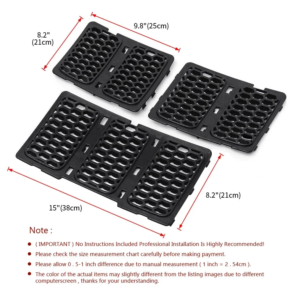 Auto-Frontgrill-Dekorations-Set, Kühlergrill-Abdeckung (3 Stück) – Bild 2